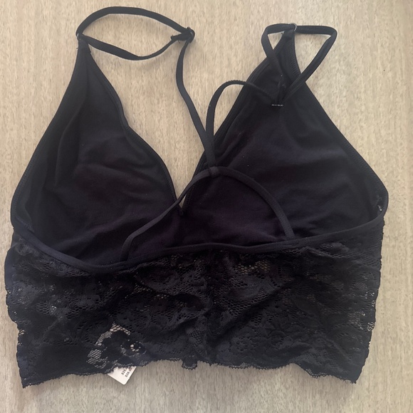 BY ANTHROPOLOGIE SEAMLESS T-BACK LACE BRALETTE S/M NWT - Picture 2 of 3